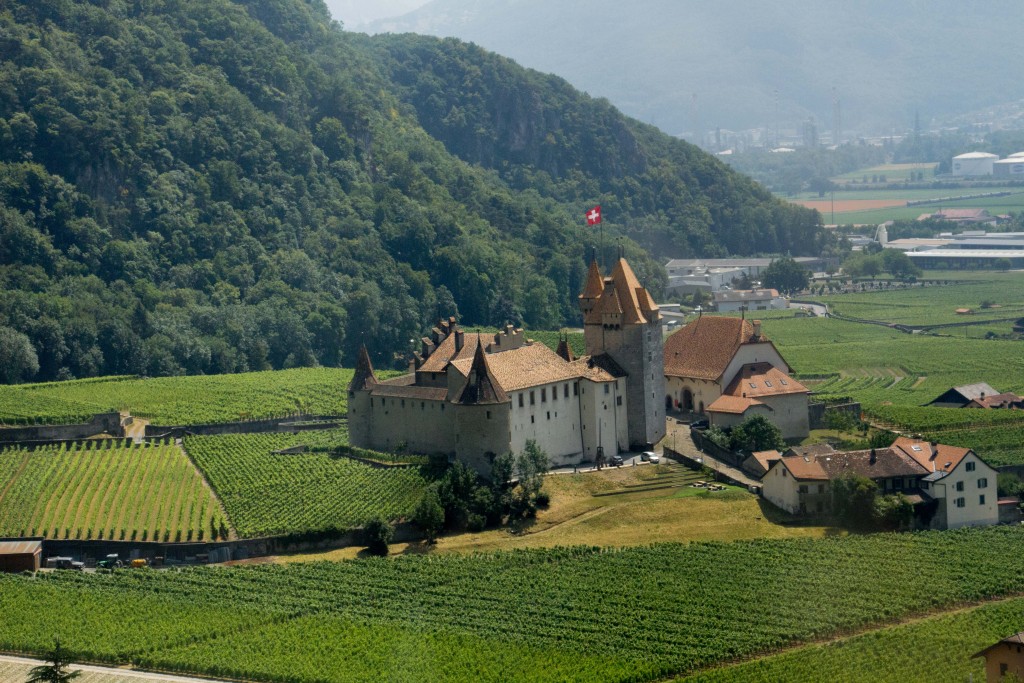 Nearby Aigle's very own castle