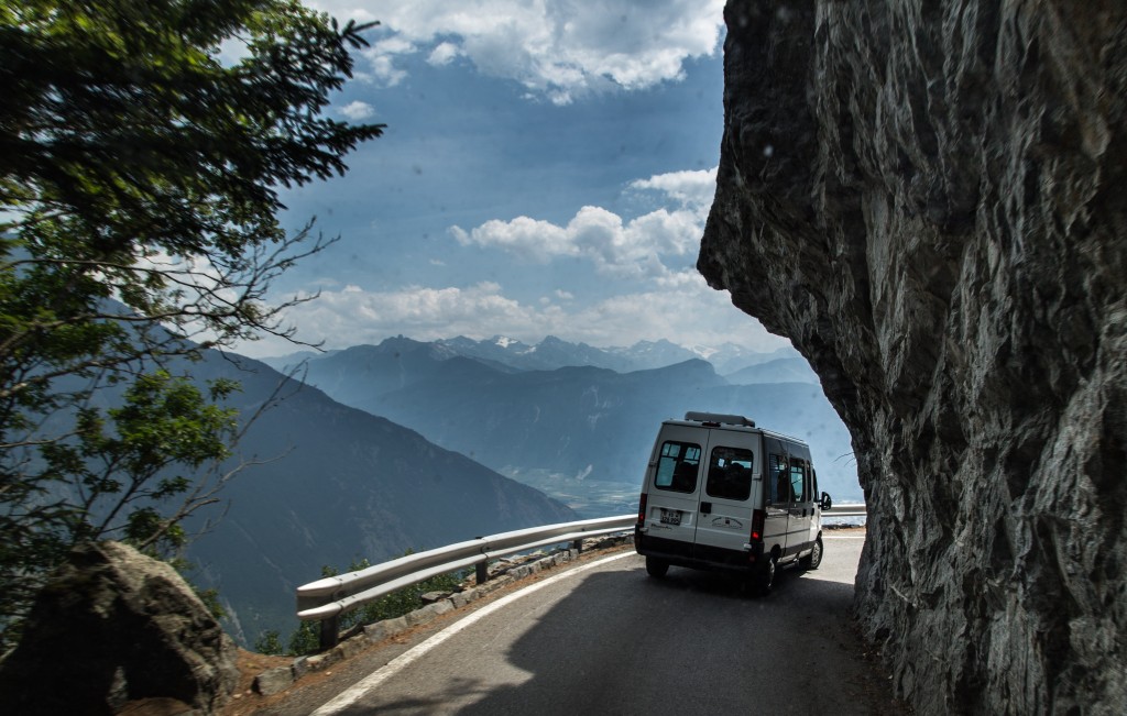 Bussing down from our Canyon tour for a quick swim in Montinque